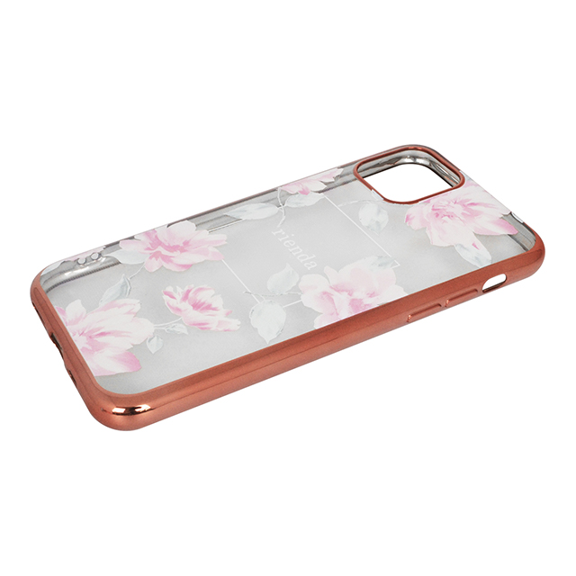 【iPhone11 Pro ケース】rienda メッキクリアケース (Lace Flower/ピンク)goods_nameサブ画像
