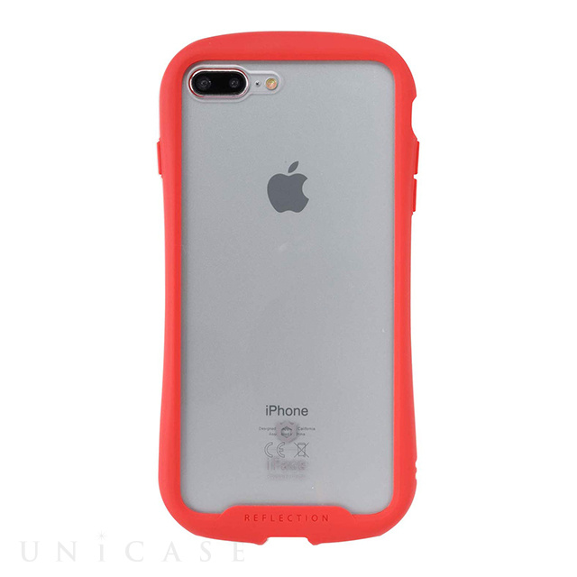 iPhone8 Plus/7 Plus ケース】iFace Reflection強化ガラスクリアケース (レッド) iFace iPhoneケースは  UNiCASE