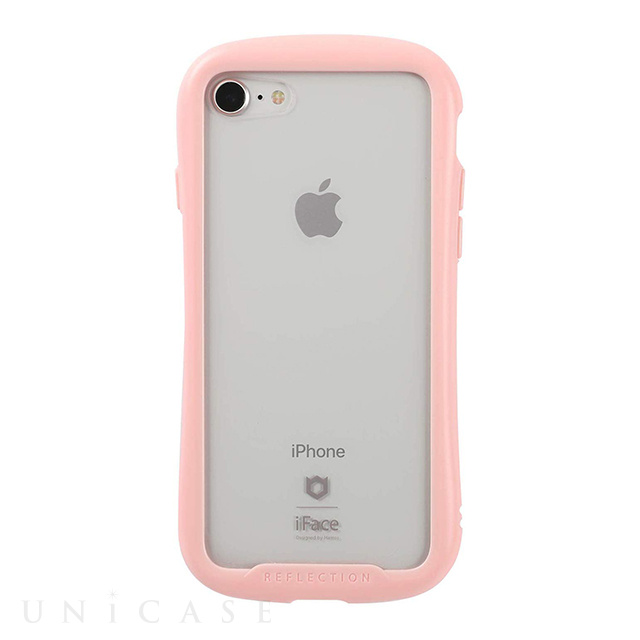 【iPhoneSE(第3/2世代)/8/7 ケース】iFace Reflection強化ガラスクリアケース (ピンク)