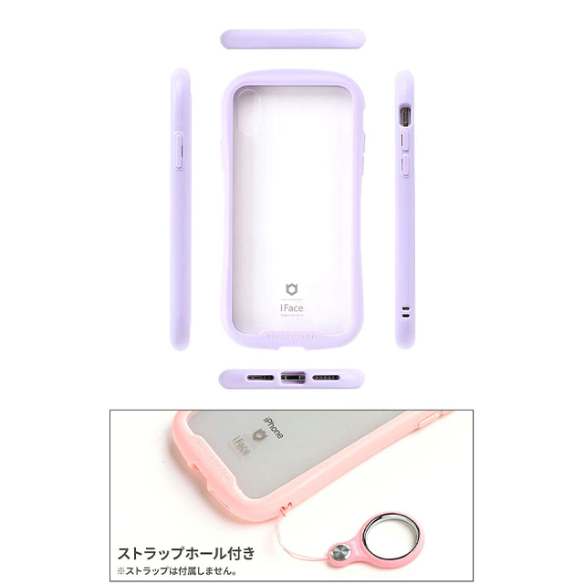 【iPhoneXS/X ケース】iFace Reflection強化ガラスクリアケース (ピンク)サブ画像