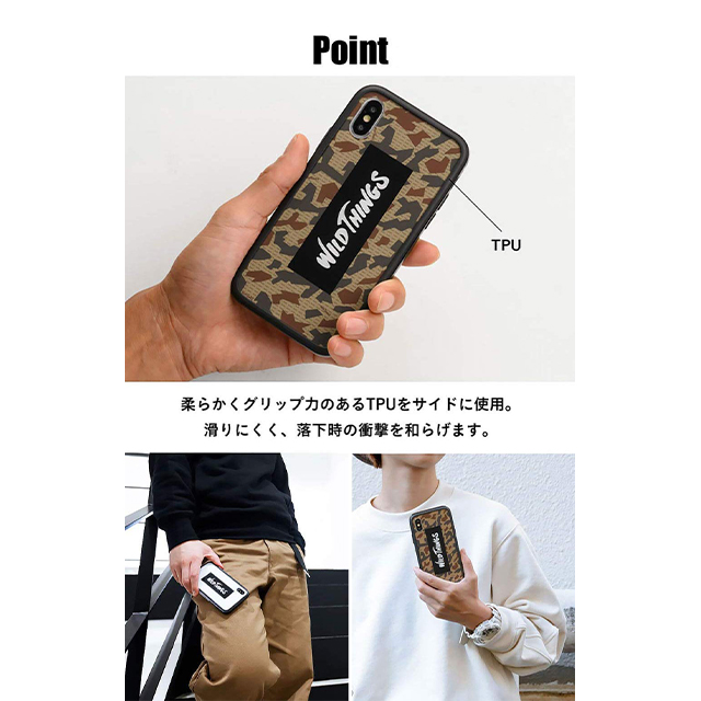 【iPhone8/7/6s/6 ケース】WILD THINGS Hybrid Case (ロゴ/カモ)サブ画像