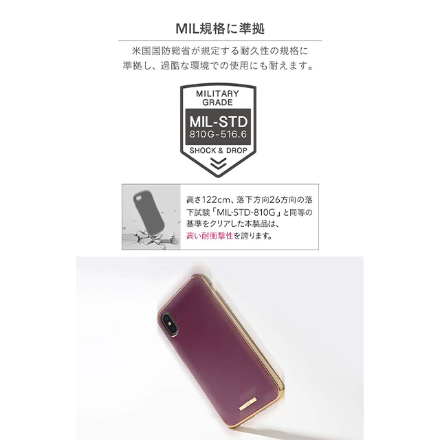 【iPhoneXS/X ケース】Q マットカラー耐衝撃ハードケース (チャコールブラック)goods_nameサブ画像
