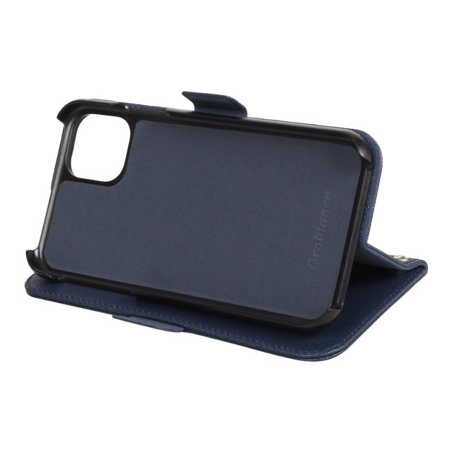 【iPhone11 ケース】“サフィアーノ調” PU Leather Book Type Case (ブルー)サブ画像