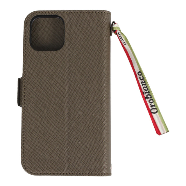 【iPhone11 Pro ケース】“サフィアーノ調” PU Leather Book Type Case (グリーン)サブ画像