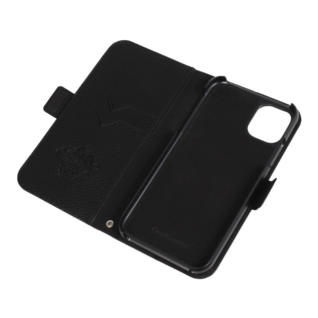 【iPhone11 ケース】“シュリンク” PU Leather Book Type Case (ブラック)goods_nameサブ画像