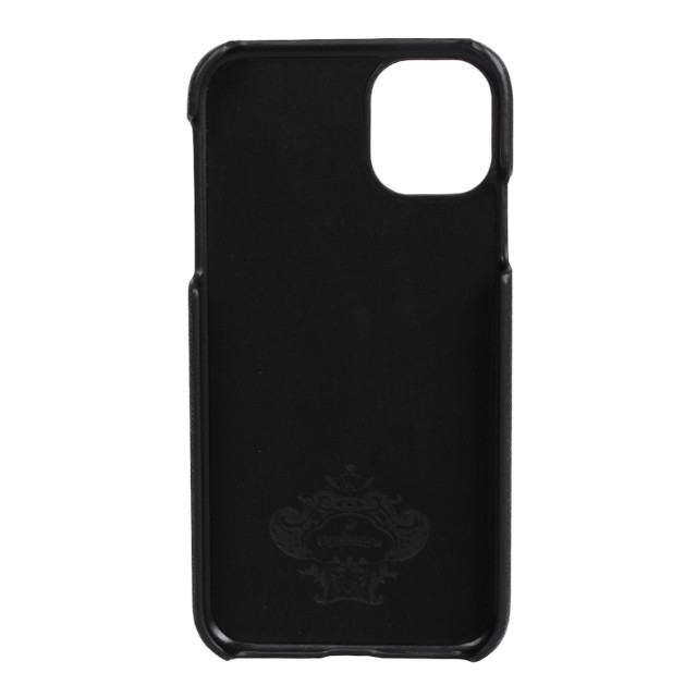 【iPhone11 ケース】“サフィアーノ調” PU Leather Back Case (ブラック)goods_nameサブ画像