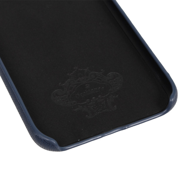【iPhone11 ケース】“サフィアーノ調” PU Leather Back Case (ブルー)サブ画像