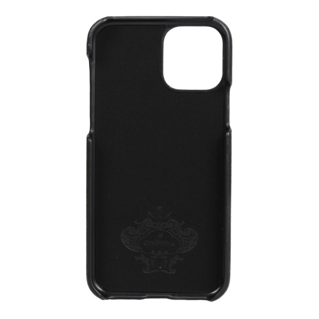 【iPhone11 Pro ケース】“サフィアーノ調” PU Leather Back Case (ブラック)goods_nameサブ画像