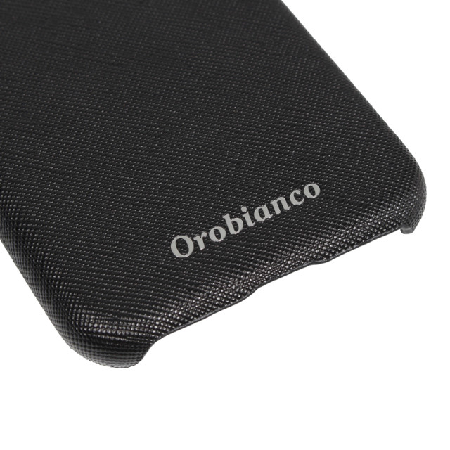 【iPhone11 Pro ケース】“サフィアーノ調” PU Leather Back Case (ブラック)goods_nameサブ画像