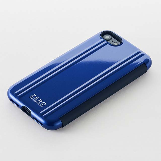 【iPhoneSE(第3/2世代)/8/7 ケース】ZERO HALLIBURTON Hybrid Shockproof Flip Case for iPhoneSE(第2世代) (Blue)goods_nameサブ画像