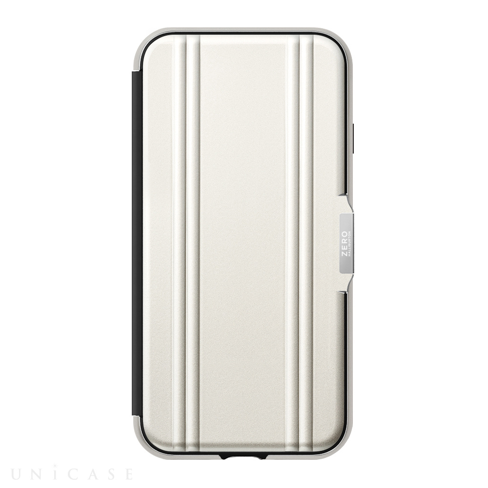 【iPhoneSE(第2世代)/8/7 ケース】ZERO HALLIBURTON Hybrid Shockproof Flip Case for iPhoneSE(第2世代) (Silver)