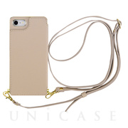 【iPhoneSE(第3/2世代)/8/7 ケース】Cross Body Case for iPhoneSE(第2世代) (beige)