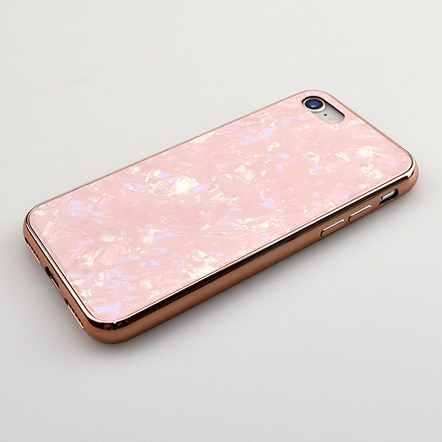 【iPhoneSE(第3/2世代)/8/7 ケース】Glass Shell Case for iPhoneSE(第2世代) (pink)サブ画像