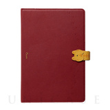 【iPad(10.2inch)(第9/8/7世代)/ Air(10.5inch)(第3世代)/Pro(10.5inch) ケース】手帳型ケース Cocotte (Red)