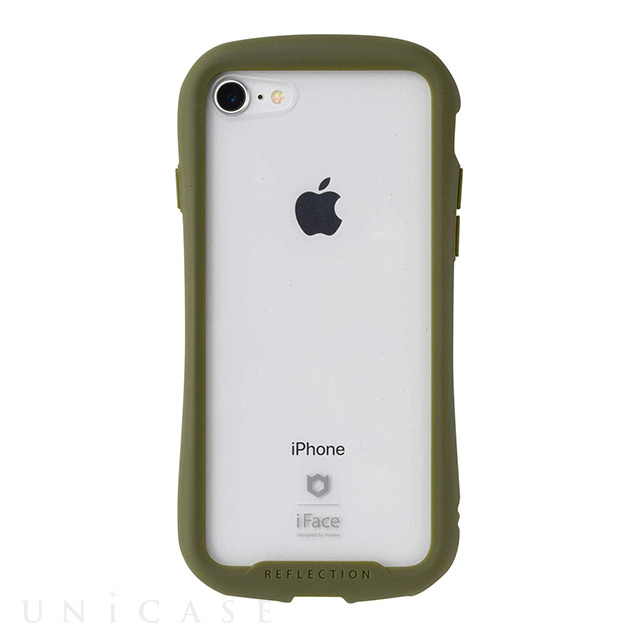 iPhoneSE(第3/2世代)/8/7 ケース】iFace Reflection強化ガラスクリアケース (カーキ) iFace iPhoneケースは  UNiCASE