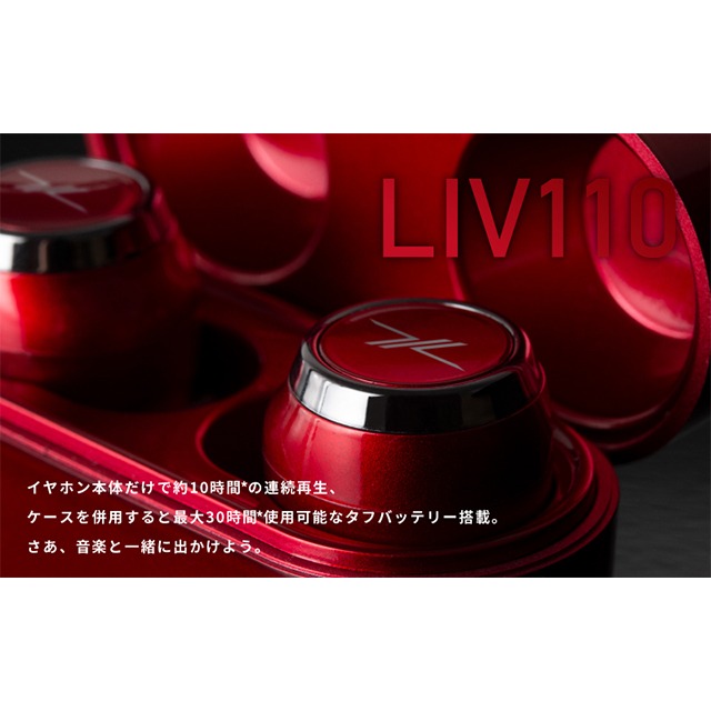 【完全ワイヤレスイヤホン】LIV110 (スペースブラック)サブ画像