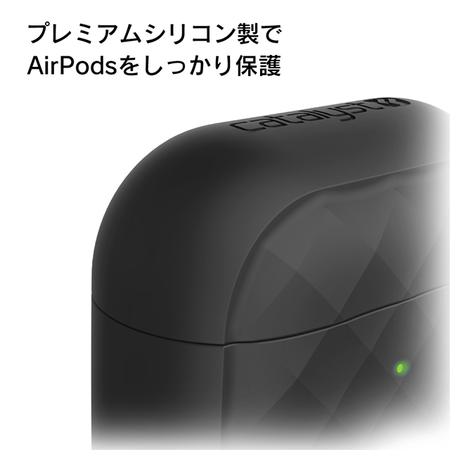 【AirPods(第2/1世代) ケース】スタンディングケース (ブラック)サブ画像