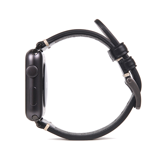 【Apple Watch バンド 41/40/38mm】Italian Buttero Leather (ブラック) for Apple Watch SE(第2/1世代)/Series9/8/7/6/5/4/3/2/1goods_nameサブ画像