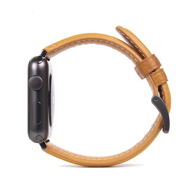 【Apple Watch バンド 45/44/42mm】Italian Minerva Box Leather (タン) for Apple Watch SE(第2/1世代)/Series9/8/7/6/5/4/3/2/1サブ画像