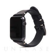 【Apple Watch バンド 41/40/38mm】Italian Buttero Leather (ブラック) for Apple Watch SE/Series7/6/5/4/3/2/1