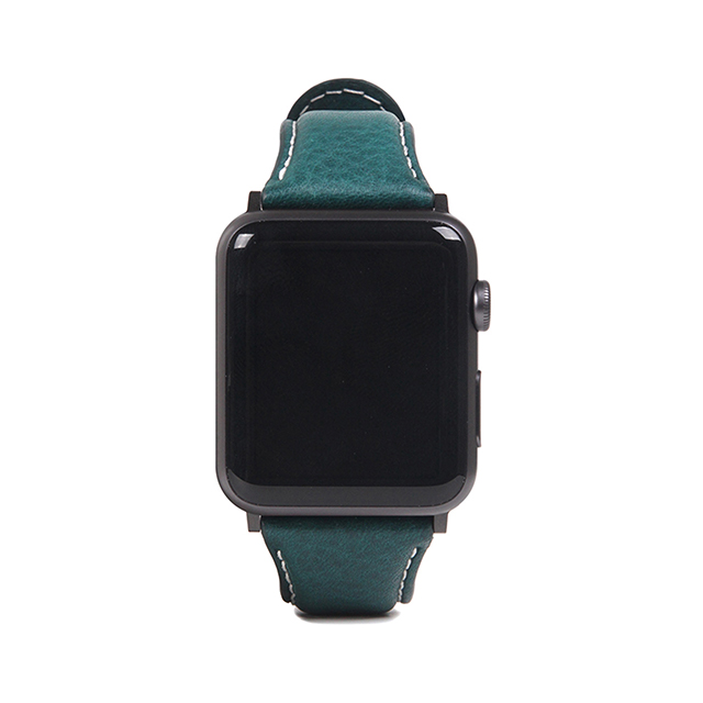 【Apple Watch バンド 41/40/38mm】Italian Minerva Box Leather (ブルー) for Apple Watch SE(第2/1世代)/Series9/8/7/6/5/4/3/2/1サブ画像