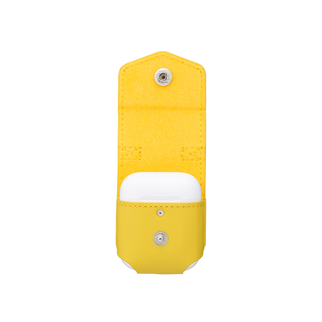 【AirPods(第2/1世代) ケース】“EURO Passione” PU Leather Case (Lemon)goods_nameサブ画像