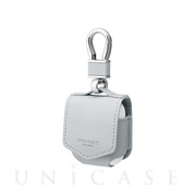 【AirPods(第2/1世代) ケース】“EURO Passione” PU Leather Case (Light Gray)