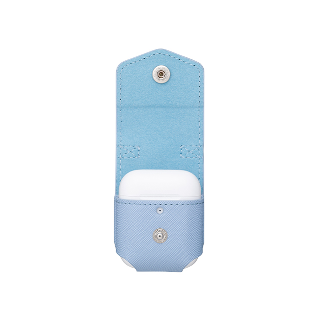 【AirPods(第2/1世代) ケース】“EURO Passione” PU Leather Case (Light Blue)goods_nameサブ画像