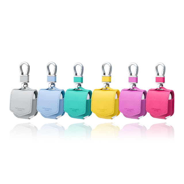【AirPods(第2/1世代) ケース】“EURO Passione” PU Leather Case (Light Blue)サブ画像