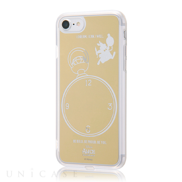 Iphonese 第2世代 8 7 ケース ディズニーキャラクター ハイブリッドケース ミラー ゴールド アリス イングレム Iphoneケースは Unicase