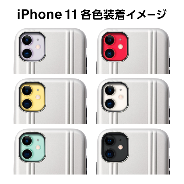 【アウトレット】【iPhone11/XR ケース】ZERO HALLIBURTON Hybrid Shockproof case for iPhone11 (Silver)サブ画像