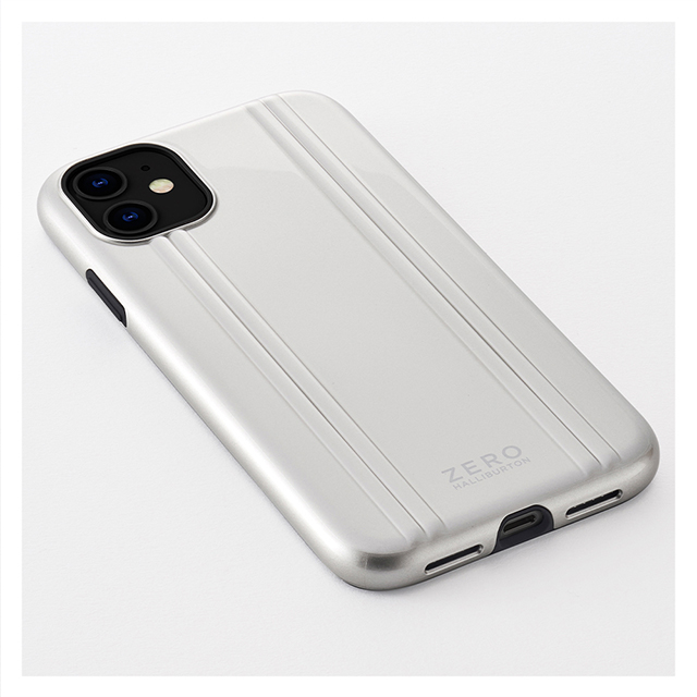 【アウトレット】【iPhone11/XR ケース】ZERO HALLIBURTON Hybrid Shockproof case for iPhone11 (Silver)サブ画像