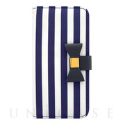 【アウトレット】【iPhone6s/6 ケース】Ribbon Diary Stripe Navy for iPhone6s/6