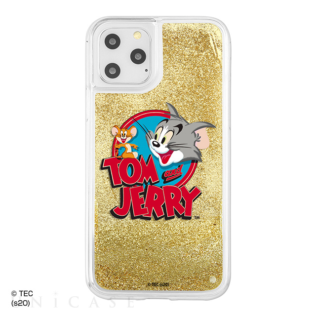 【iPhone11 Pro ケース】トムとジェリー/ラメ グリッターケース (ロゴ)