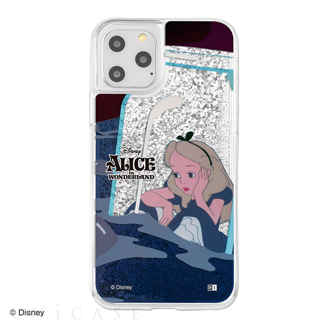 【iPhone11 Pro ケース】ディズニーキャラクター/ラメ グリッターケース (ふしぎの国のアリス/Sit_01)