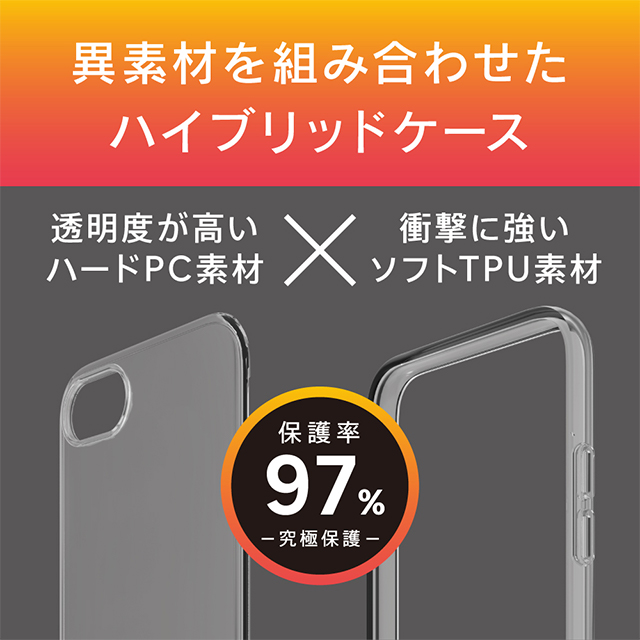 【iPhoneSE(第3/2世代)/8/7/6s/6 ケース】[Turtle Premium] ハイブリッドケース レンズリング (ブラック)goods_nameサブ画像