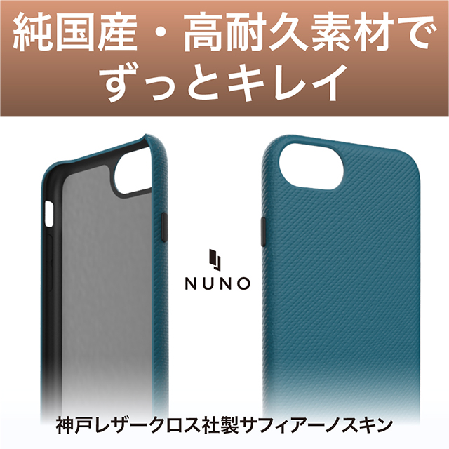 【iPhoneSE(第3/2世代)/8/7/6s/6 ケース】[NUNO] バックケース (サフィアーノブルー)goods_nameサブ画像