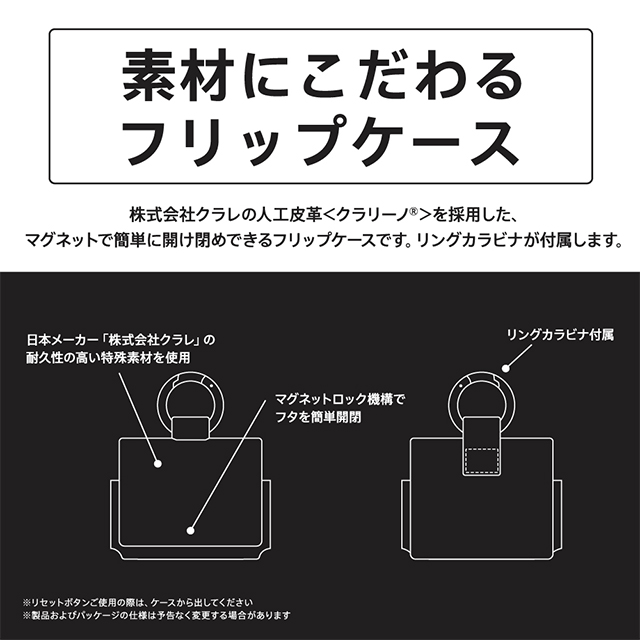 【AirPods Pro(第1世代) ケース】クラリーノ フリップケース (メランジグレー)サブ画像