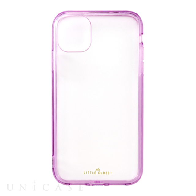 【iPhone11/XR ケース】LITTLE CLOSET iPhone case (NEON-PURPLE)
