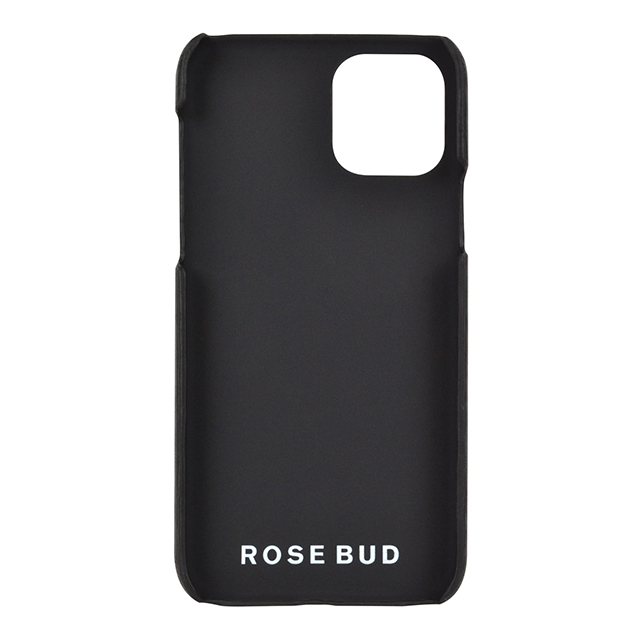 【iPhone11 Pro ケース】ROSE BUD コインケース付き背面ケース (ブラック)goods_nameサブ画像