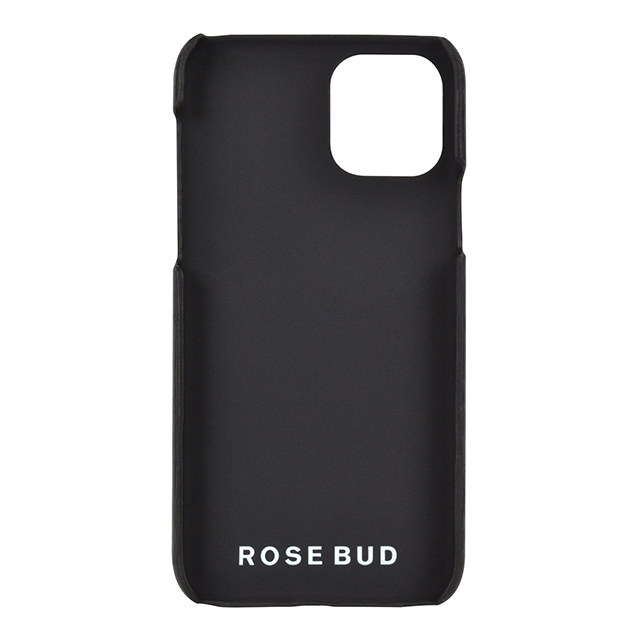 【iPhone11/XR ケース】ROSE BUD コインケース付き背面ケース (ブラック)goods_nameサブ画像