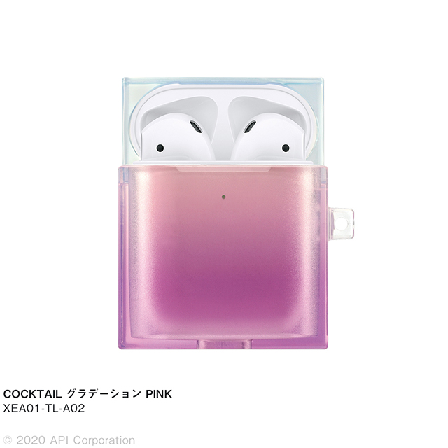 【AirPods(第2/1世代) ケース】TILE COCKTAIL (グラデーション PINK)サブ画像