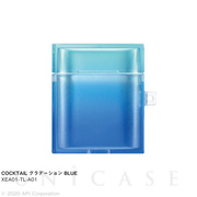 【AirPods(第2/1世代) ケース】TILE COCKTAIL (グラデーション BLUE)