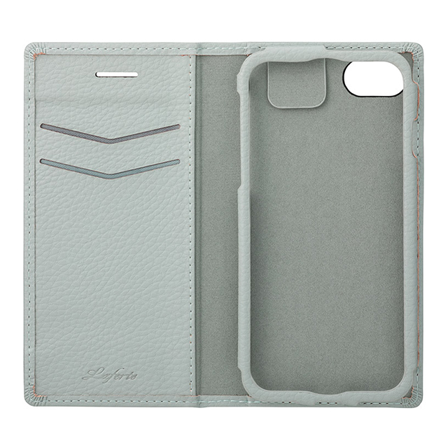 【iPhoneSE(第3/2世代)/8/7/6s/6 ケース】“Shrink” PU Leather Book Case (Light Blue)サブ画像