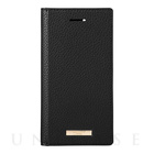 【iPhoneSE(第3/2世代)/8/7/6s/6 ケース】“Shrink” PU Leather Book Case (Black)