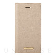 【iPhoneSE(第2世代)/8/7/6s/6 ケース】“Shrink” PU Leather Book Case (Greige)