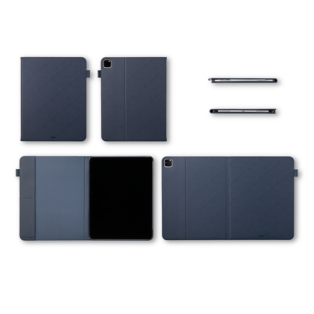 【iPad Pro(12.9inch)(第4世代) ケース】“EURO Passione” Book PU Leather Case (Navy)サブ画像