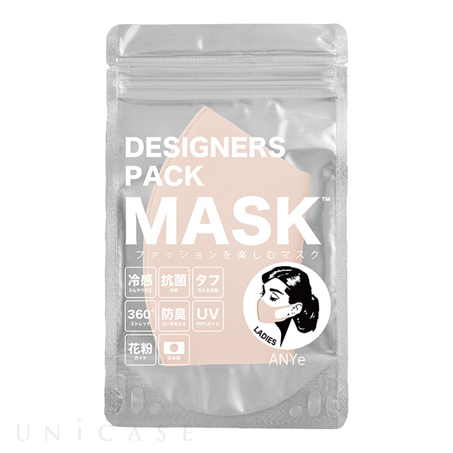 デザイナーズパックマスク[冷感（涼感）･抗菌･防臭･360度ストレッチ性能付き] レディース (サクラ)