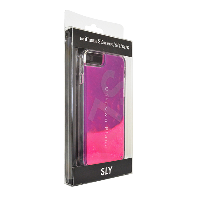 【iPhoneSE(第3/2世代)/8/7/6s/6 ケース】SLY ラメ入りネオンサンドケース (ピンク×紫)goods_nameサブ画像