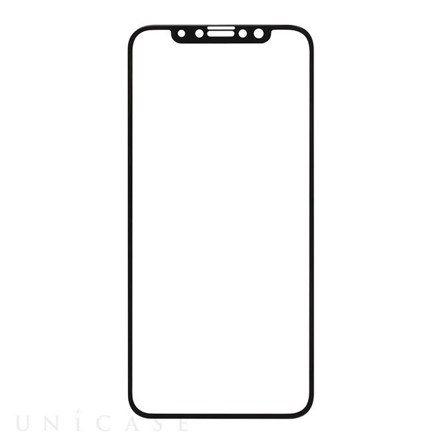 【iPhone11 Pro/XS/X フィルム】iFace ラウンドエッジ強化ガラス 液晶保護シート (ブラック)